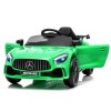 Elektrické autíčko Mercedes AMG GT R Dálkové ovládání LED světla Zelené