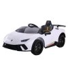 Elektrické autíčko Lamborghini Huracan dálkové ovládání LED světla Bílé