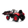 Elektrický traktor BW-X002A s lžící červený