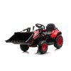 Elektrický traktor BW-X002A s lžící červený