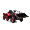 Elektrický traktor BW-X002A s lžící červený