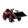 Elektrický traktor BW-X002A s lžící červený