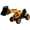 Elektrický traktor na baterii s bagrovou lžící Oranžový 2