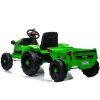 Elektrický akumulátorový traktor CH9959 s přívěsem zelený