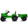 Elektrický akumulátorový traktor CH9959 s přívěsem zelený