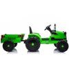 Elektrický akumulátorový traktor CH9959 s přívěsem zelený