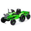 Elektrický akumulátorový traktor CH9959 s přívěsem zelený 8
