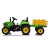 Elektrický traktor XMX611 s přívěsem s dálkovým ovládáním zelený 4