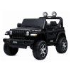 Elektrické autíčko Jeep Rubicon LED světla 4x4 Černé 2