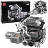 Stavebnice automobilový motor V8 s převodovkou 2024 dílků
