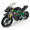 Stavebnice sportovní motocykl 656 dílků černo-zelený