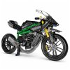 Stavebnice sportovní motocykl 656 dílků černo-zelený