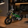 Stavebnice sportovní motocykl 656 dílků černo-zelený