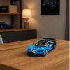 Konstrukční stavebnice sportovní auto Bugatti 1212 dílků Modré