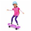 Panenka Anlily Skejtérka Fialový skateboard Sada