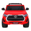 Dětské elektrické autíčko Toyota Hilux červený pickup + Pohon 4x4 + Dálkové ovládání