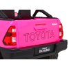 Růžové elektrické autíčko Toyota Hilux Pickup Pohon 4x4 + Dálkové ovládání