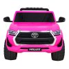 Růžové elektrické autíčko Toyota Hilux Pickup Pohon 4x4 + Dálkové ovládání