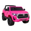 Růžové elektrické autíčko Toyota Hilux Pickup Pohon 4x4 + Dálkové ovládání