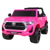 Růžové elektrické autíčko Toyota Hilux Pickup Pohon 4x4 + Dálkové ovládání