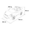 Elektrické autíčko Porsche 911 GT3 STRONG Černé