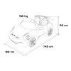 Elektrické autíčko Porsche 911 GT3 STRONG Červené
