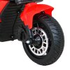 Elektrická motorka Fast Tourist se zvukem a světly Červená s eko kůží