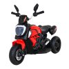 Elektrická motorka Fast Tourist se zvukem a světly Červená s eko kůží