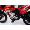 Elektrický motocykl Dětský Cross Červený + Pomocná kolečka + Zvuky LED 19