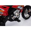 Elektrický motocykl Dětský Cross Červený + Pomocná kolečka + Zvuky LED