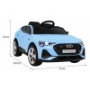 Elektrické autíčko Audi E-Tron Sportback modré s pohonem 4x4 a plynulým rozjezdem