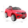 Elektrické autíčko BMW X6M Červený SUV + Dálkové ovládání