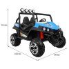 Elektrická bugina Grand Buggy Strong Lift s pohonem 4x4 a dálkovým ovládáním modrá