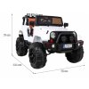 Elektrické autíčko All Terrain terénní jeep bílé s dálkovým ovládáním se světly a zvuky