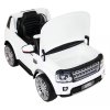 Elektrické autíčko Land Rover Discovery pro děti + Dálkové ovládání Bílé SUV