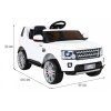 Elektrické autíčko Land Rover Discovery pro děti + Dálkové ovládání Bílé SUV