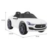 Elektrické autíčko Maserati Ghibli na akumulátor Bílé + Dálkový ovladač