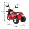 Elektrická motorka MiniBike červená + Zvuky + LED světla + Ekokůže