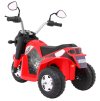 Elektrická motorka MiniBike červená + Zvuky + LED světla + Ekokůže