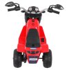 Elektrická motorka MiniBike červená + Zvuky + LED světla + Ekokůže
