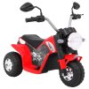Elektrická motorka MiniBike červená + Zvuky + LED světla + Ekokůže