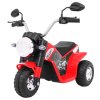 Elektrická motorka MiniBike červená + Zvuky + LED světla + Ekokůže