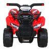 Dětská elektrická čtyřkolka Storm Červená + Motor 25W + MP3 USB 3