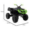 Elektrická čtyřkolka Quad XL ATV 2,4 GHz + Pohon 4x4 + Dálkové ovládání Černo-zelená 2