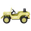 Elektrické autíčko Vojenské retro Pohon 4x4 Béžové