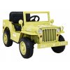 Elektrické autíčko Vojenské retro Pohon 4x4 Béžové