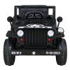 Elektrické autíčko Vojenské Retro černé + Pohon 4x4 3