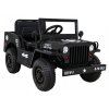 Elektrické autíčko Vojenské Retro černé + Pohon 4x4 10