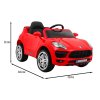 Elektrické autíčko Turbo-S akumulátorové červené SUV + dálkové ovládání