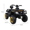 Elektrická čtyřkolka XT-Speed Pohon 4x4 Pomalý start Žlutá